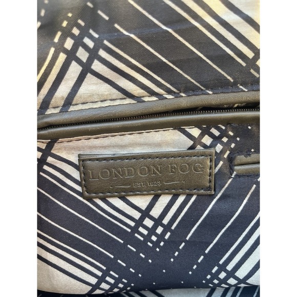 London Fog Benson Dome Green Satchel Purse - Picture 8 of 10